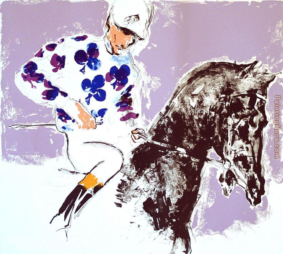 Jockey Suite Clubs painting - Leroy Neiman Jockey Suite Clubs art painting